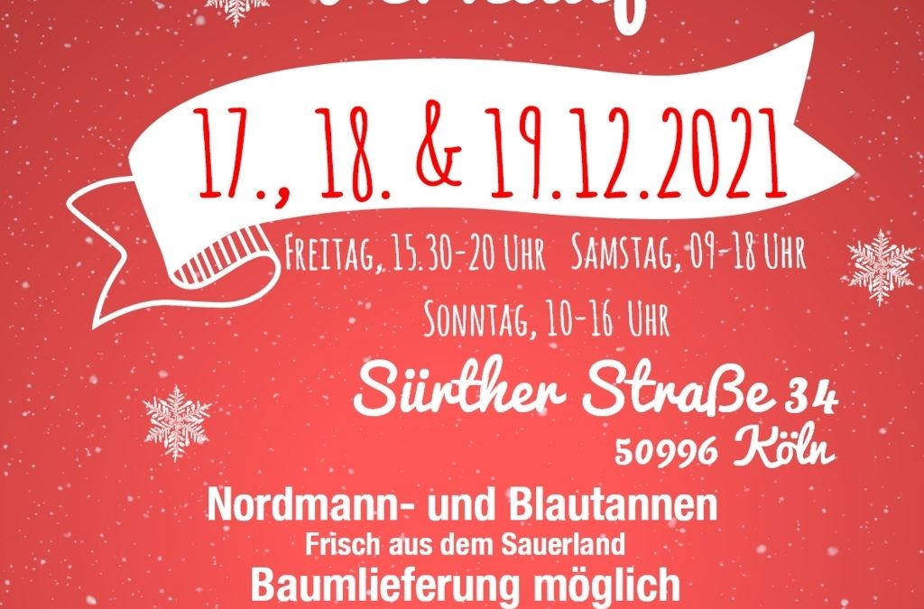 Weihnachtsbaumverkauf der Jugendfeuerwehr Rodenkirchen